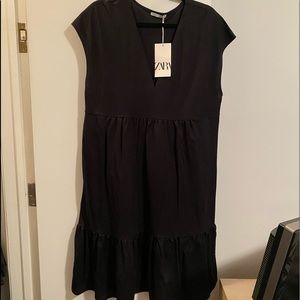 NWT Zara oversized dress in black size large